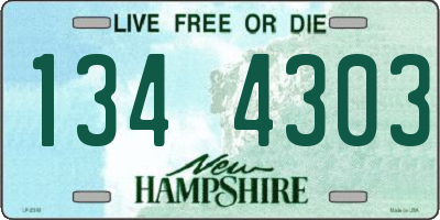 NH license plate 1344303