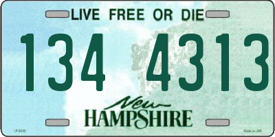 NH license plate 1344313