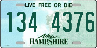NH license plate 1344376