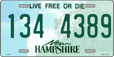 NH license plate 1344389