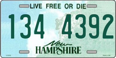 NH license plate 1344392