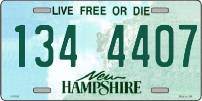 NH license plate 1344407