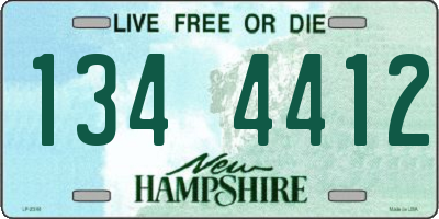 NH license plate 1344412