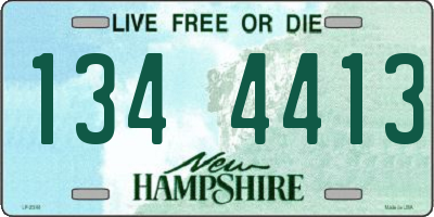 NH license plate 1344413