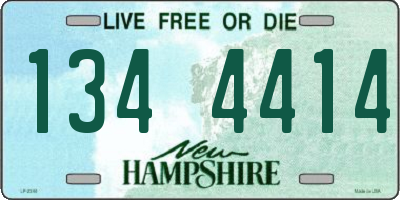 NH license plate 1344414