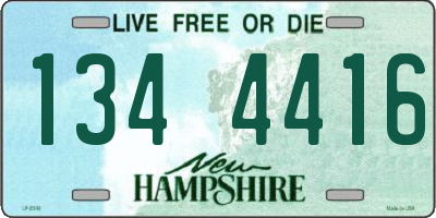 NH license plate 1344416