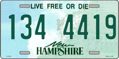 NH license plate 1344419