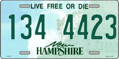 NH license plate 1344423