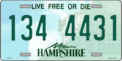 NH license plate 1344431