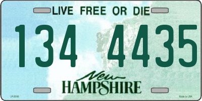 NH license plate 1344435