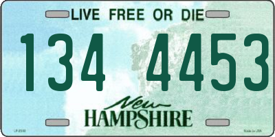 NH license plate 1344453