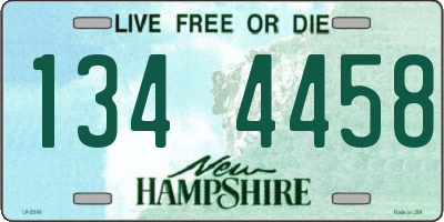 NH license plate 1344458