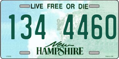 NH license plate 1344460