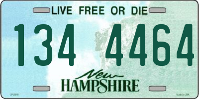 NH license plate 1344464
