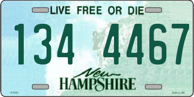 NH license plate 1344467