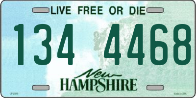 NH license plate 1344468