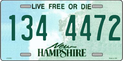 NH license plate 1344472