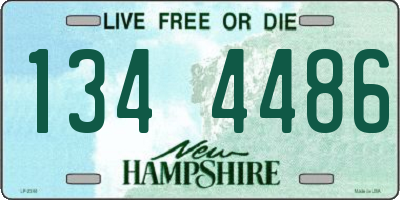 NH license plate 1344486