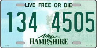 NH license plate 1344505