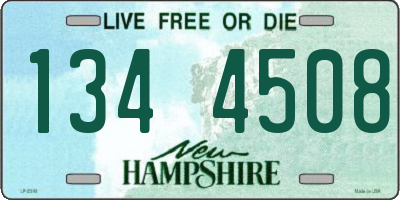 NH license plate 1344508