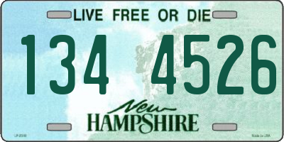 NH license plate 1344526