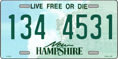 NH license plate 1344531