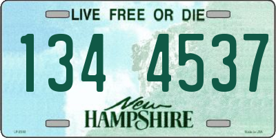 NH license plate 1344537