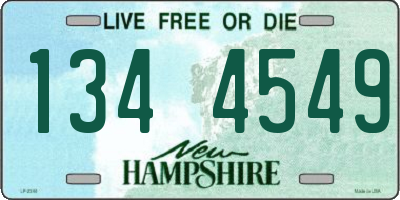 NH license plate 1344549