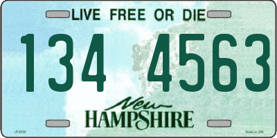 NH license plate 1344563