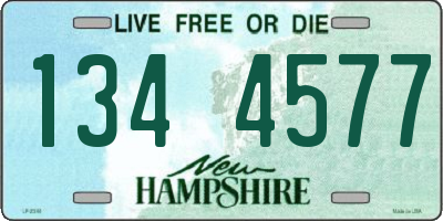 NH license plate 1344577