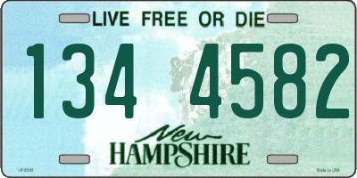 NH license plate 1344582