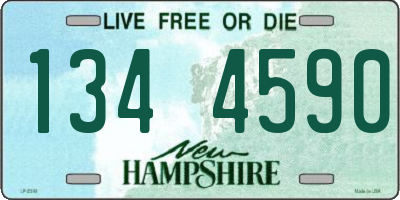 NH license plate 1344590