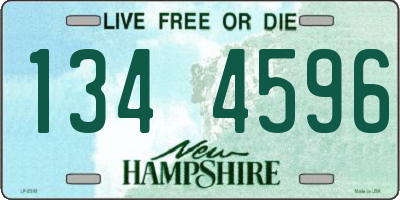 NH license plate 1344596