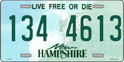 NH license plate 1344613