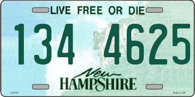 NH license plate 1344625