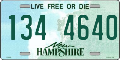 NH license plate 1344640