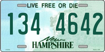 NH license plate 1344642