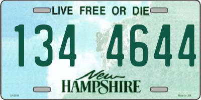 NH license plate 1344644