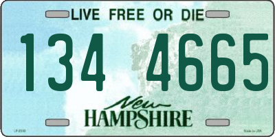 NH license plate 1344665