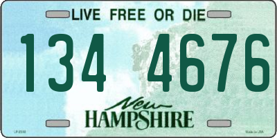 NH license plate 1344676