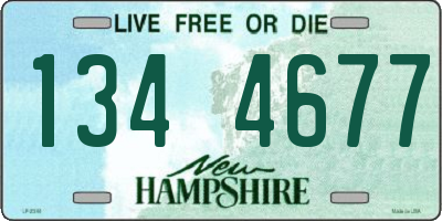 NH license plate 1344677