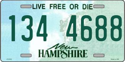 NH license plate 1344688