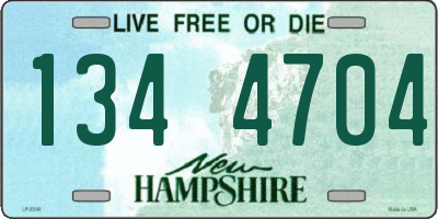 NH license plate 1344704