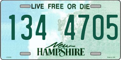 NH license plate 1344705