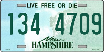NH license plate 1344709