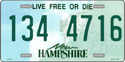 NH license plate 1344716