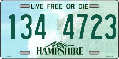 NH license plate 1344723