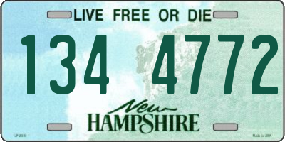 NH license plate 1344772