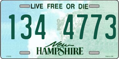 NH license plate 1344773