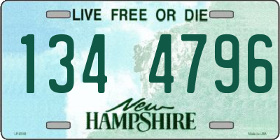 NH license plate 1344796